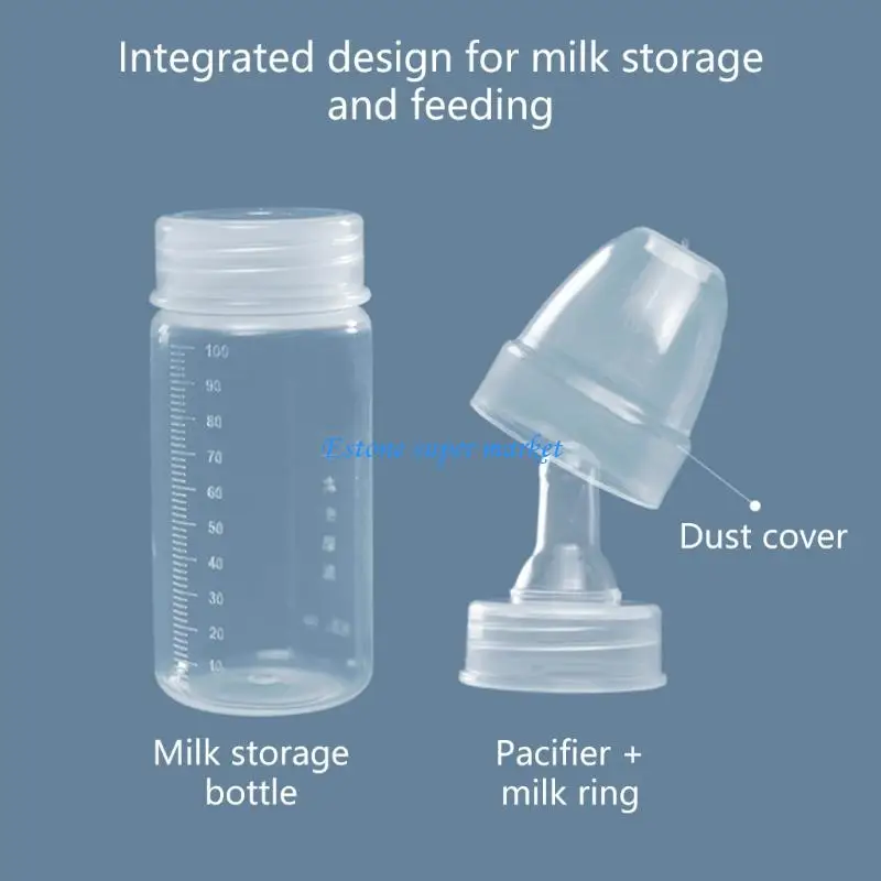 

090B Newborns Disposable Bottle Wide Mouth Storage Feeding Bottle for Premature Baby