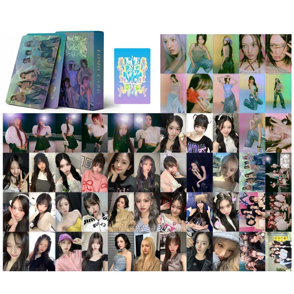 IVE Lomo Cards IVE Switch Tour Concept Photocard IVE INS Transparent Photo cards 63Pcs/Set