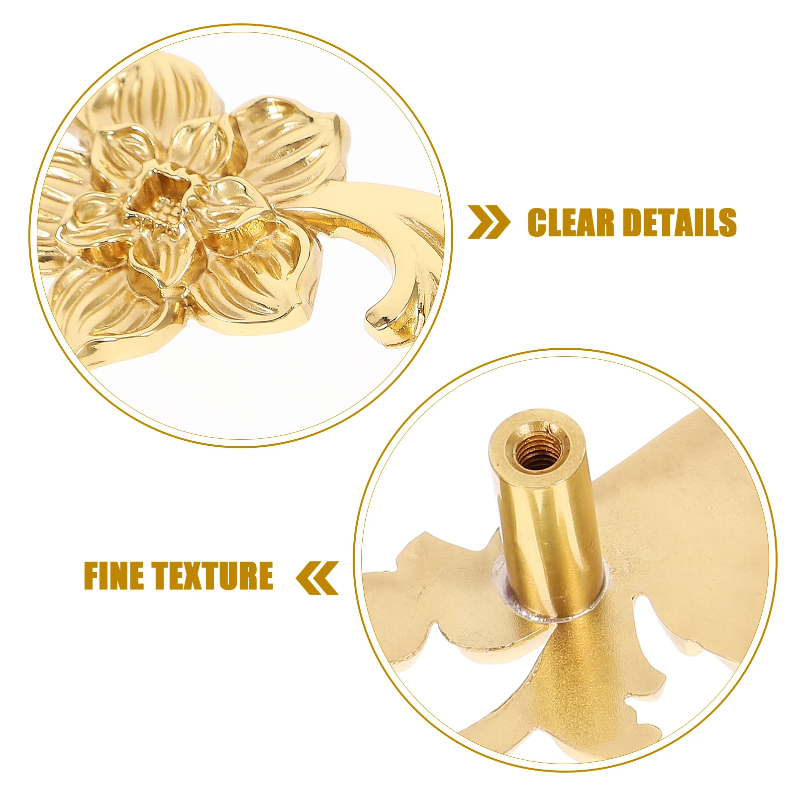 

Modern Brass Dresser Knob Cabinet Drawer Handle Decorative Cupboard Pull Creative Shape Durable Lightweight Easy Install Kitchen