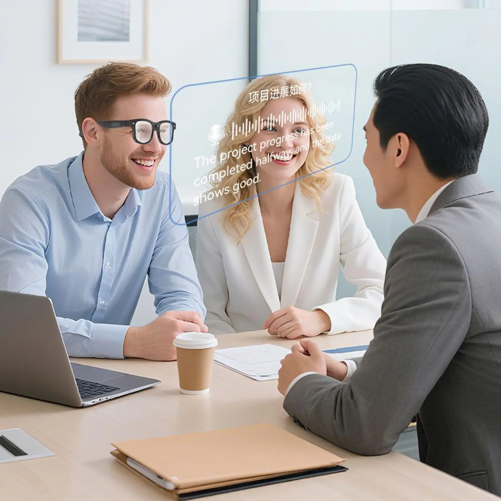 نظارات كاميرا مضادة للاهتزاز، نظارات شمسية ذكية تعمل بالذكاء الاصطناعي للعائلة والأصدقاء والرجال والعمل في المنزل والفصول الدراسية الداخلي والخارجي