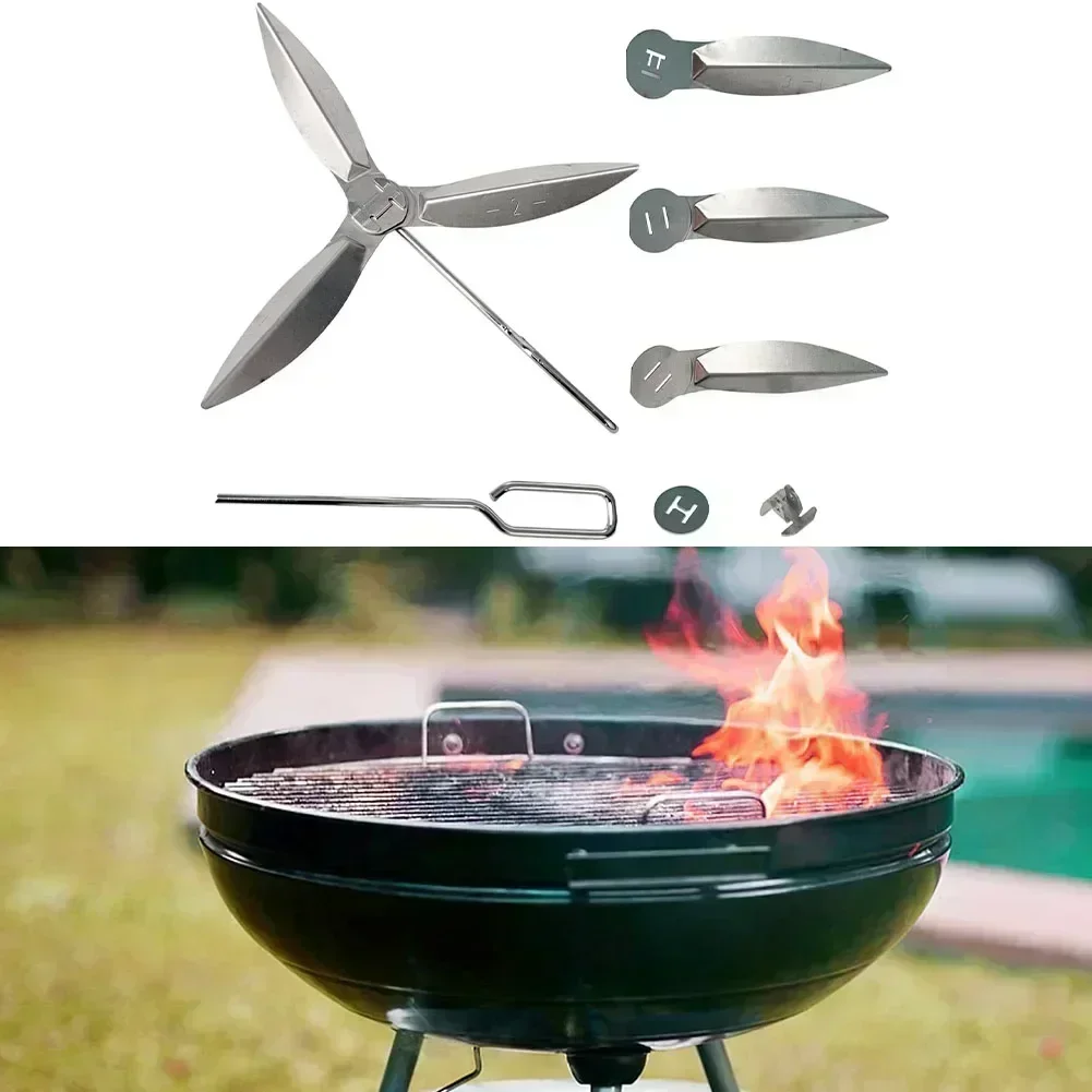 

18-1/2-Inch Grills One-Touch Cleaning System Kit For Weber Grill 90992 3618 7443 Kettle Grills Barbecue Tools Catering Equipment