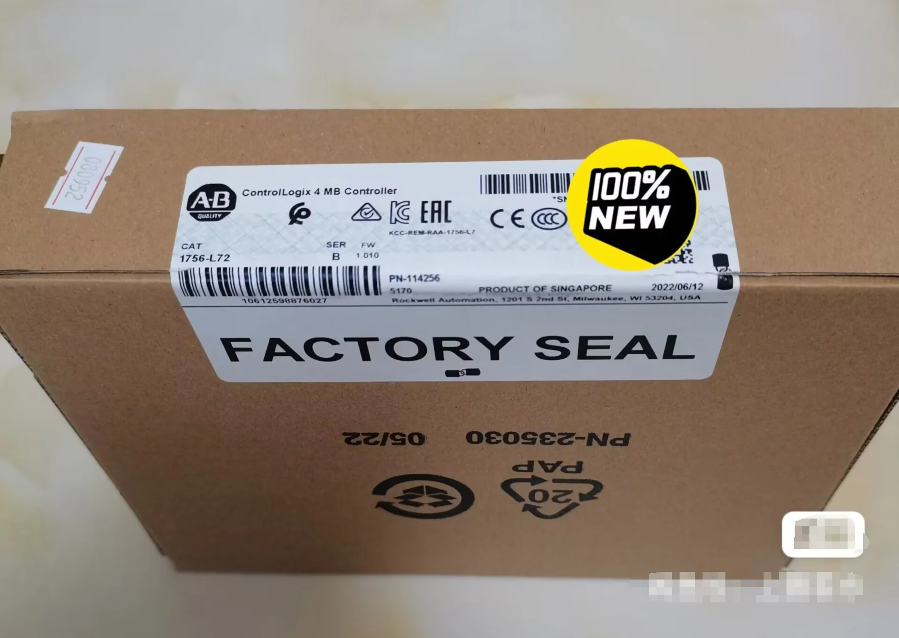 1Pc Nieuwe Ab 1756-L72 1756L72 B In Doos Merk