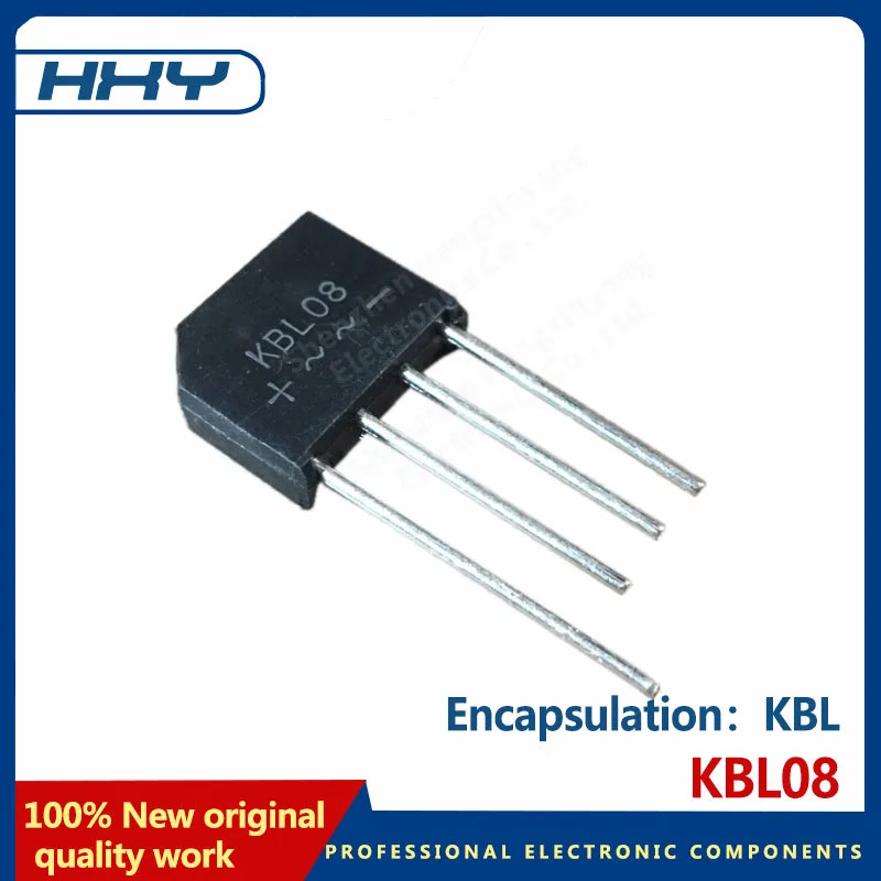 10PCS KBL08 redresseur pont pile pont plat 4 broches redresseur paquet KBL
