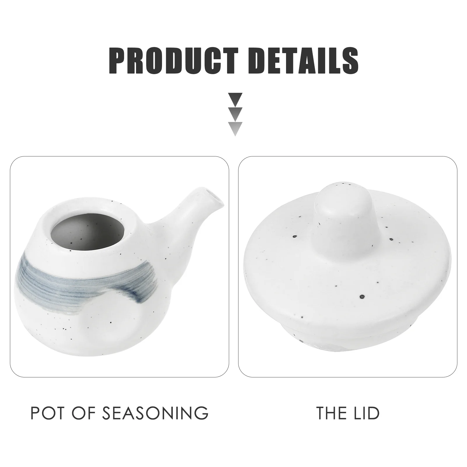

Ceramic Oil Dispenser Pourer for Kitchen Condiment Dispensers Vinegar Bottle Household