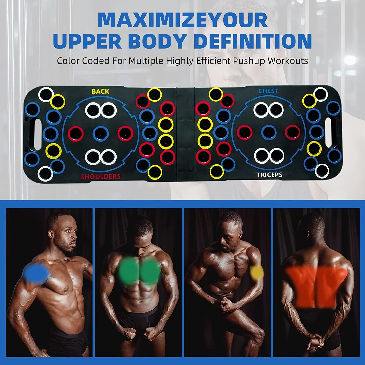 New Portable Multi-Function Foldable 54 In 1 Push Up Training System Push Up Board Strength Training Equipment For Men & Women