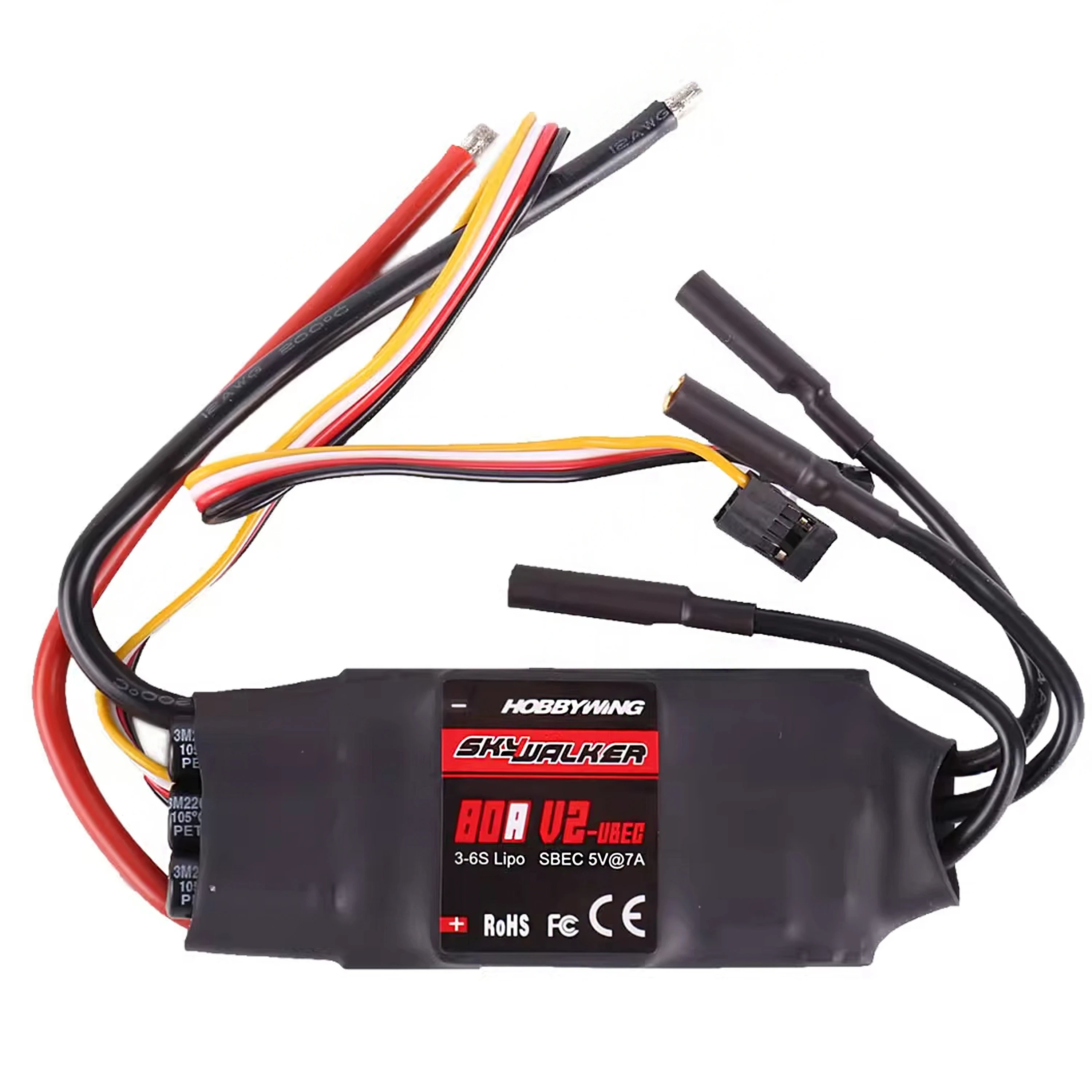 QX-MOTOR 70mm 전자 덕트 팬 12 블레이드 EDF, QF2827 2600KV 브러시리스 모터 및 RC 드론 모델 부품용 80A esc 포함