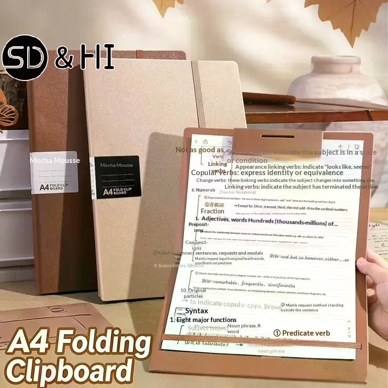 

Foldable Folders A4 To A5 Folder A4 Folding Board Student Test Paper Storage Folder Organize Folder File Contract Folder