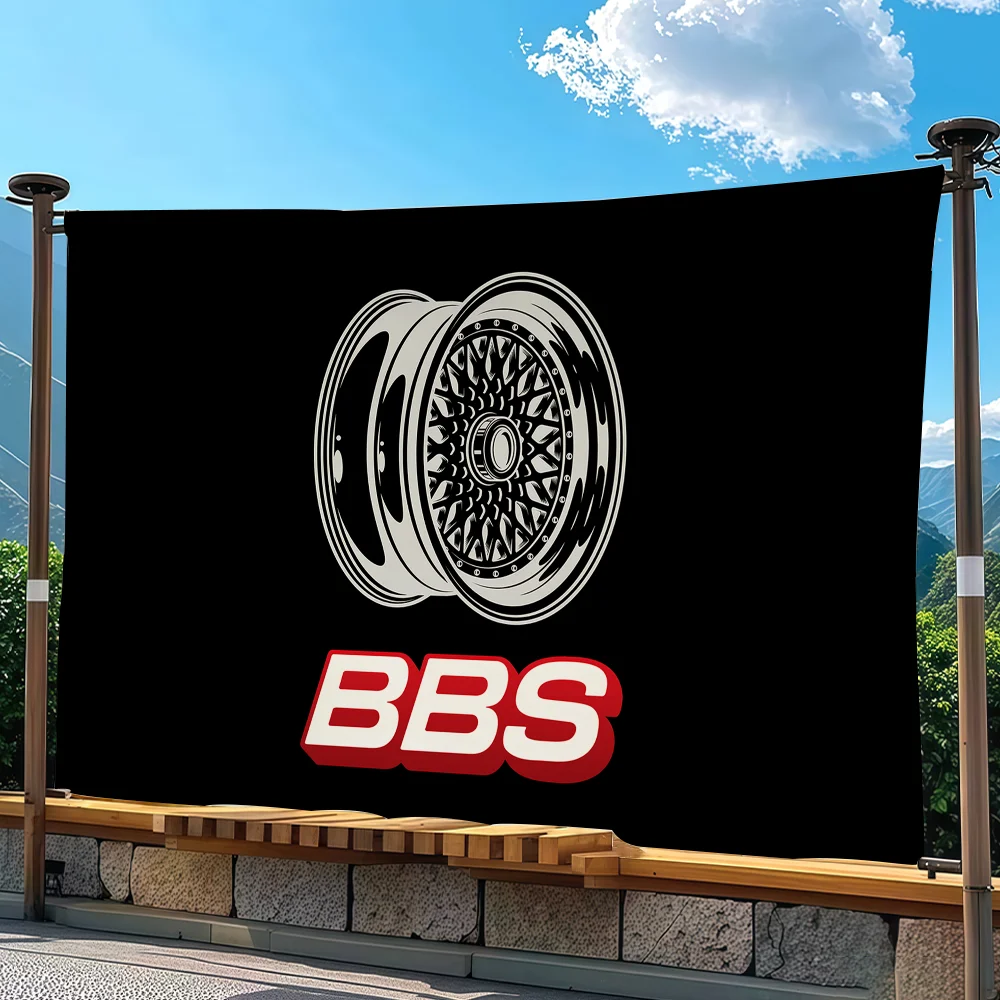 Cool B-BBS-S flag Advertising Banner for Camping Decoration Outdoor & Garage Wall Hanging Decorations