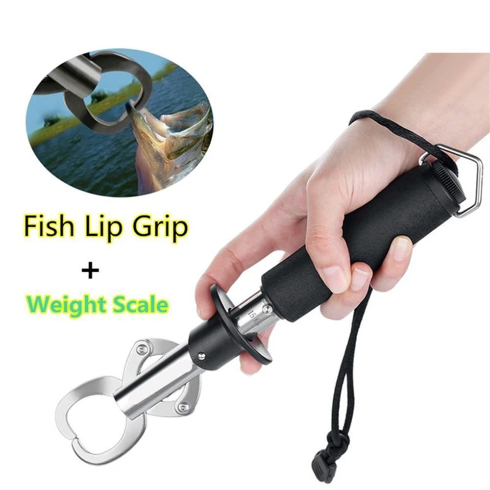 Portable Fishing Gripper Hold Fish With Tight Grip Fish Lip Grabber Controller Nipper Pince Tool Pliers Snip Fishing Accessories