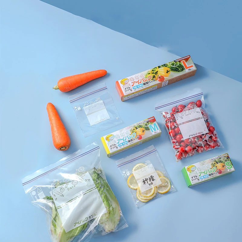 Reusable Ziplock Plastic Hermetic Bag Storage Freezing Products Fruit Vegetable Sandwich Wrap Food Boxes Packaging Space-saving