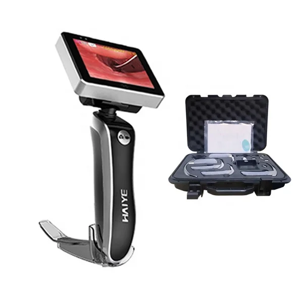 

ISO13485 certificated video laryngoscope with disposable blades for difficult airway