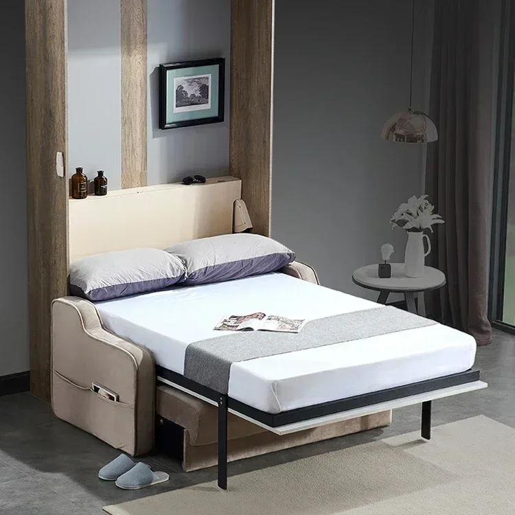 Wholesale Furniture Electric Wall Mounted Folding Hidden Bed and Sofa with Sofa WT-B07