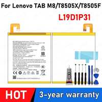 100% New high Capacity Battery L19D1P31 For lenovo TAB M8 /T8505X Batteries+ Free Tools