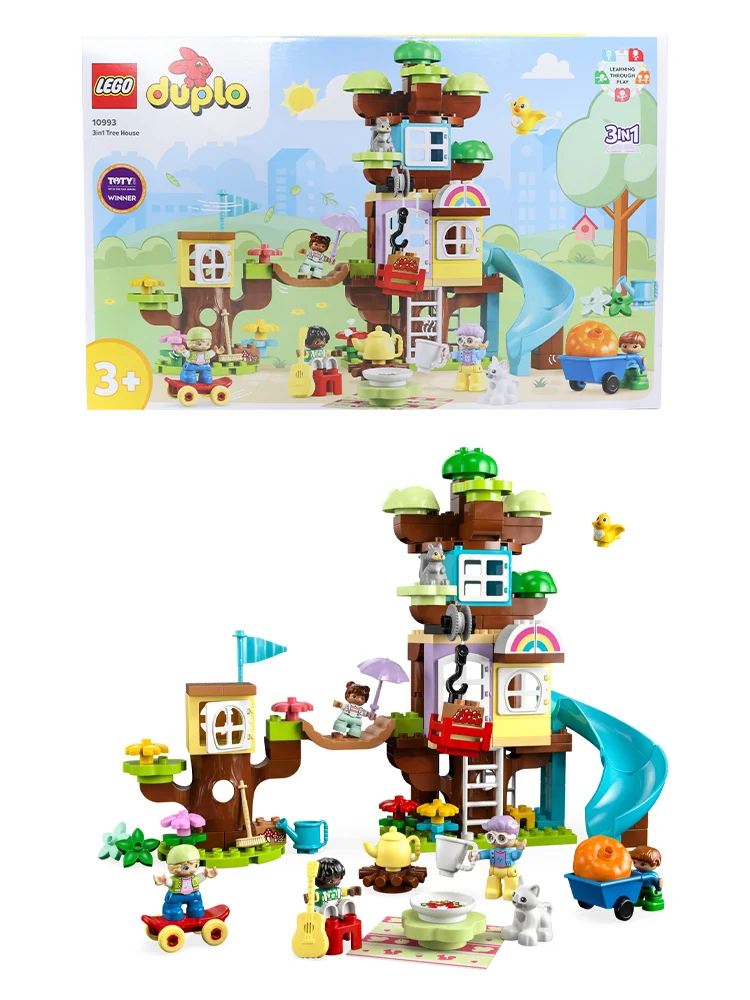 LEGO 10993 DUPLO 3in1 Tree House – Najlepszy zestaw budowlany dla dzieci w wieku 2–5 lat