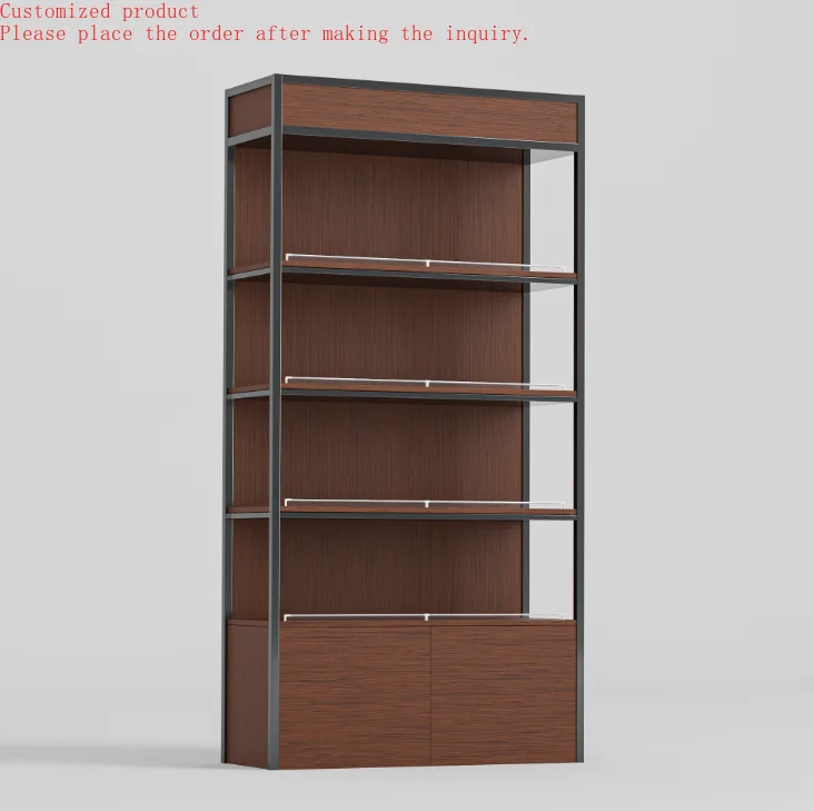 

Custom.Customized Hot Sale Storage Display Rack MDF Cosmetic Wooden Display Stand