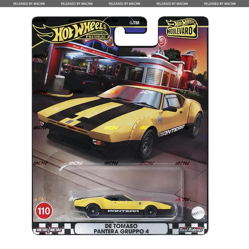 Genuine Hot Wheels Premium Car Boulevard Boys Tous 1:64 Diecast Ford Transit Supervan De Tomaso Pantera Gruppo Birthday Gift