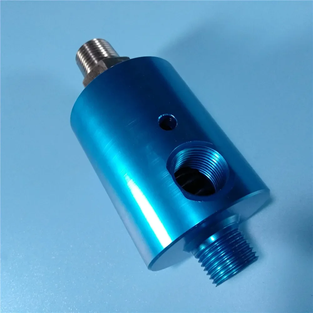 T222 Rotary High-speed Dual Channel Aluminum Shaft 304 Cooling Water High-pressure Joint Universal 2000 To 6000 Rpm