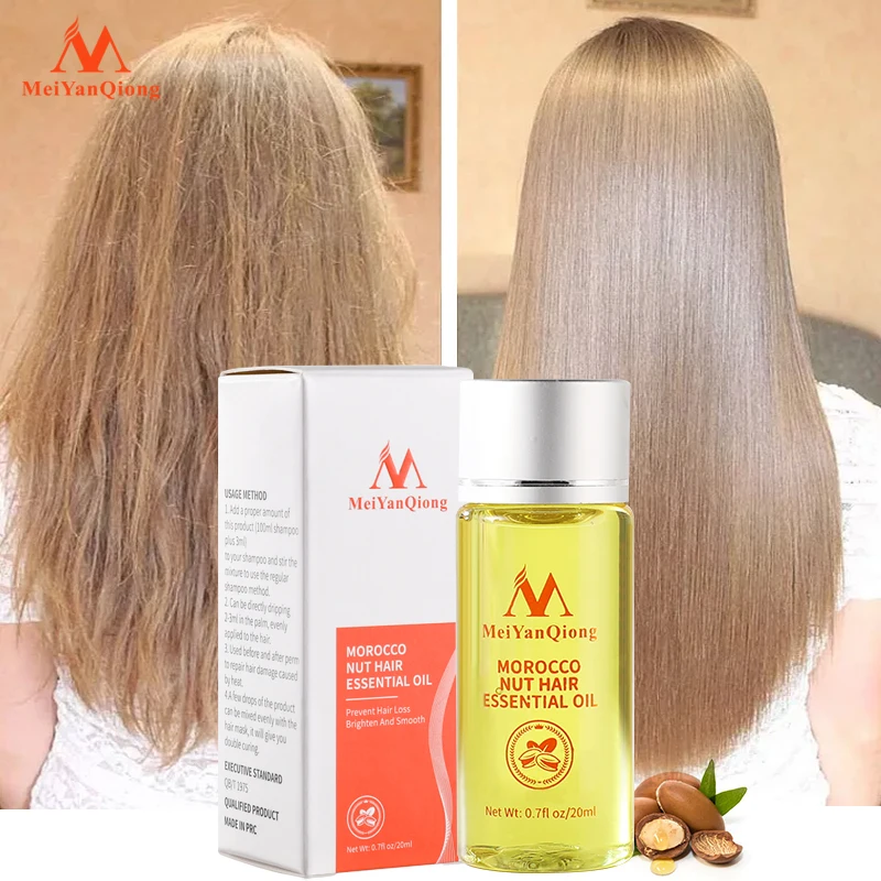 Argan Haaröl schnelles Haar wachstum ätherisches Öl natürliche Anti-Haarausfall verhindern Haar trocken weich pflegende Frizz beschädigte Reparatur pflege