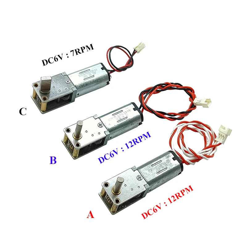 

1PCS Mini N30 Full Metal Gear Motor DC 3V 3.7V 5V 6V Slow Speed Large Torque Micro Gearbox Gear Reduction Motor DIY Robot