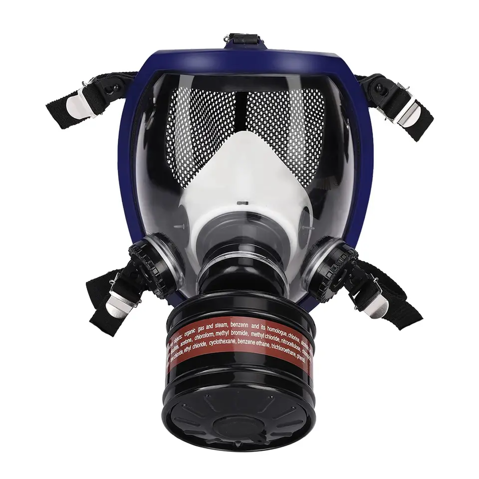 Full Face Respirator Gas Mask with Carbon Filter