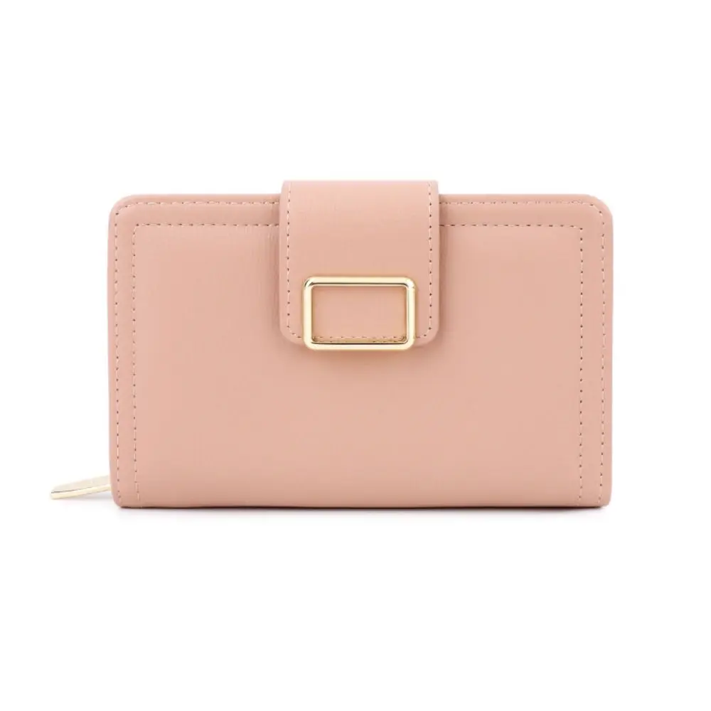 

Fashion Multiple Card Positions Wallet Solid Color Korean Style Handheld Bag PU Card Package Women