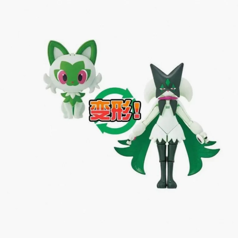 100% オリジナル在庫ありバンダイポケモントランスフォーマーシリーズピカチュウスプリガティトフエココクアックスリーアニメキャラクターおもちゃモデルコレクション