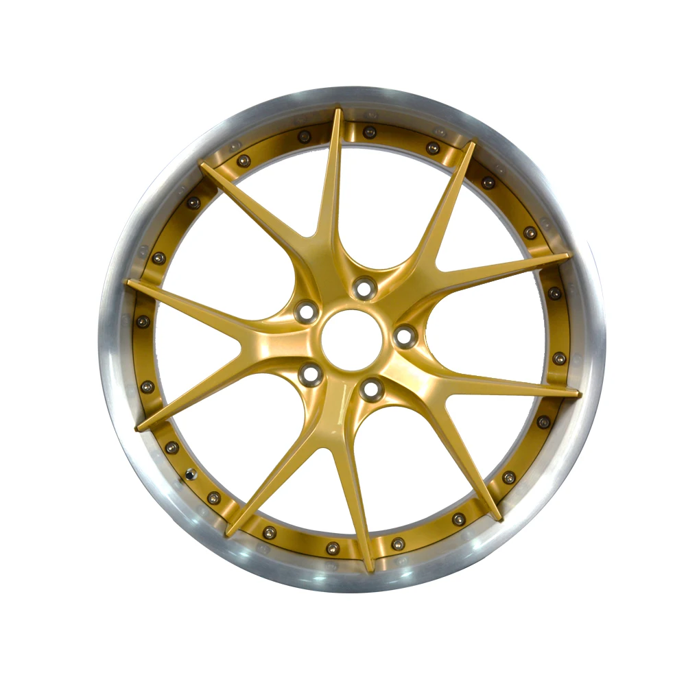 GVICHN JDM Style Forged Aluminum Alloy Wheel Rim 17-26 Inch Gold 5x112 5x114.3 5x120 Hub 40mm 35mm 4x4 Cars New Condition 25mm