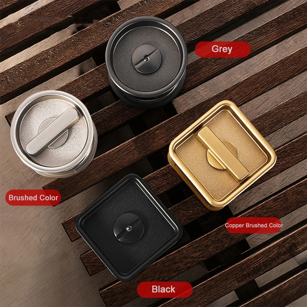 

1 Set Bedroom Suspended Door Hook Lock Side-mounted Handle Built-in No Key Simple Pocket Door Hardware Wooden Sliding Door Lock