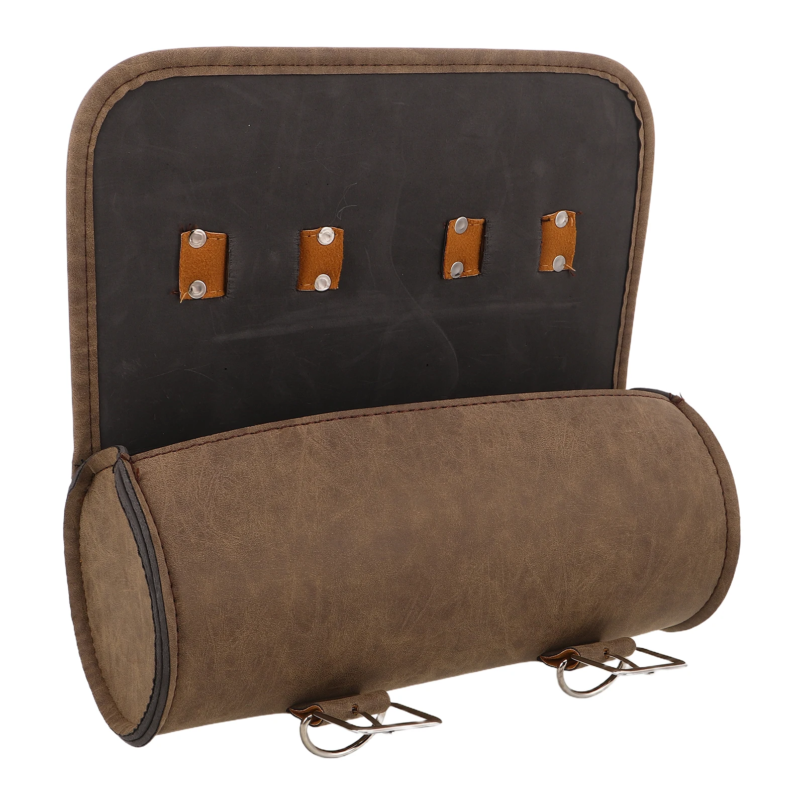 

Коричневые мотоциклетные сумки-кофры из искусственной кожи для передней вилки и задней части, вместительная сумка для инструментов с защитой от царапин