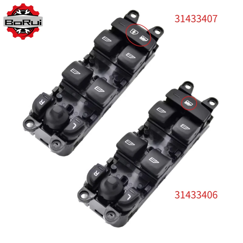 

OEM 31433406/31433407 1 шт. главный переключатель управления стеклоподъемником автомобиля для Volvo XC90 XC60 V90 V60 S90