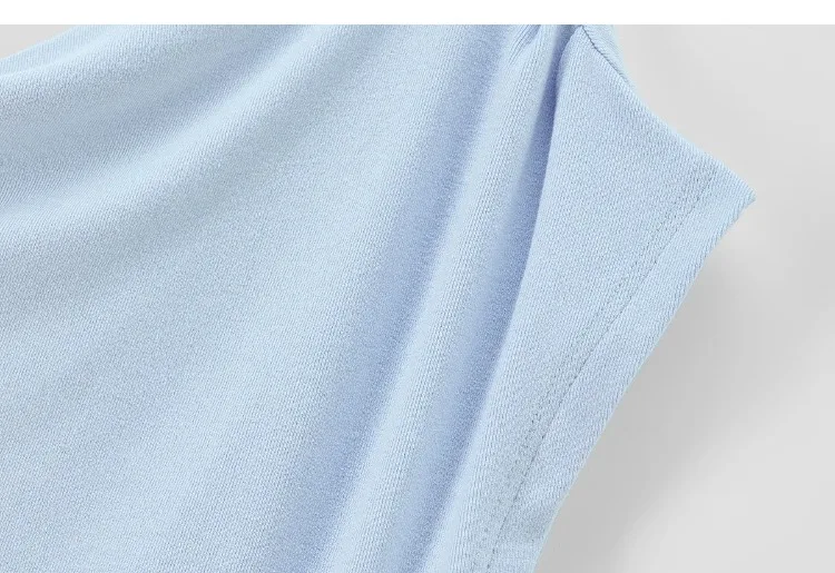 SENTUBILA Damen-Strick-T-Shirt mit Wendekragen, Frühling 2026, Weiß, minimalistisch, für den Alltag, plissiert, schmal geschnitten, Kurzarm-Oberteil 161TA4924 – Detail 33