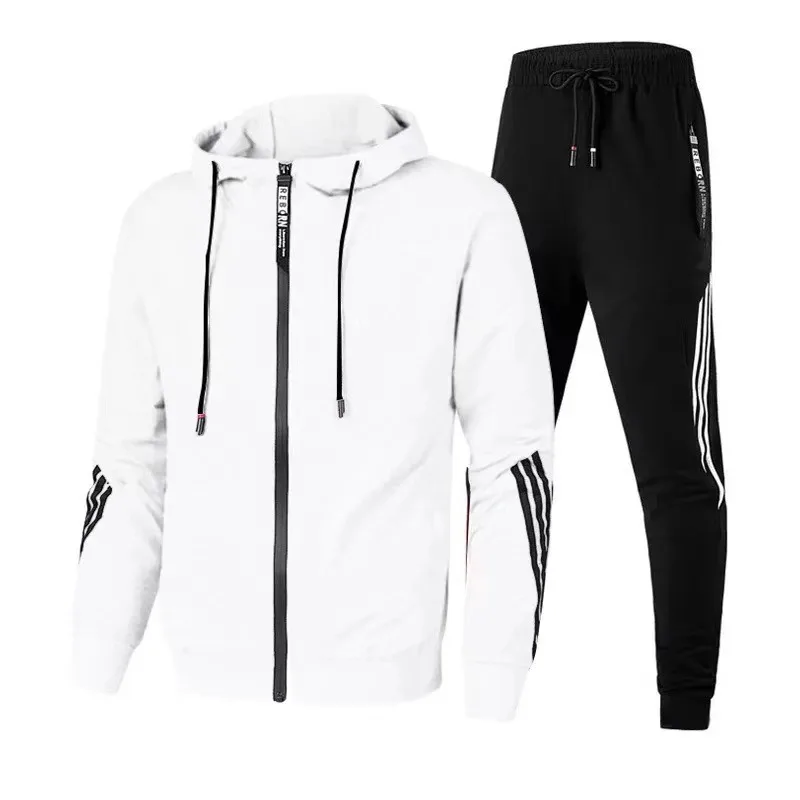 New men\'s and women\'s casual sportswear hoodie casual pullover and pants 2 sets men spring autumn outdoor aerobics suit men