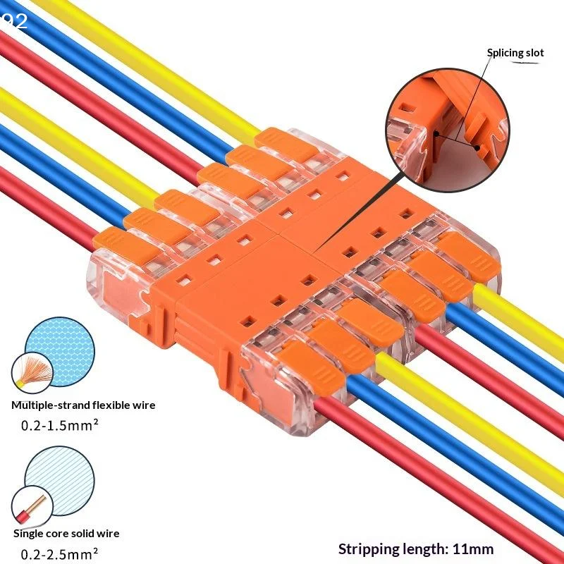 CMK 64 Quick Lever Wire Connector, 2-4 In/Out, 1-4pcs options for Compact Plug Blocks