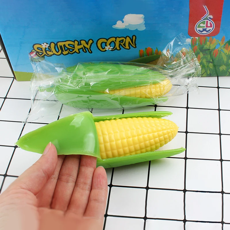 模擬トウモロコシ絞りおもちゃ フルーツスクイーズ ストレス解消感覚玩具 フェイクフード ピンチピンチ バナナ皮 面白いストレス解消おもちゃ