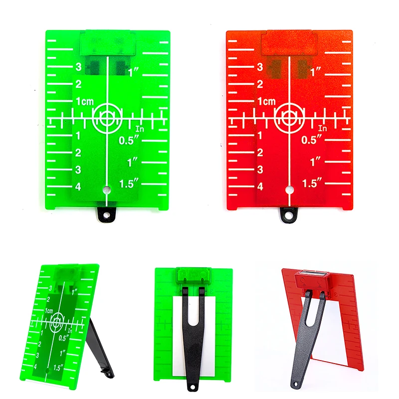1PC Plastic Lase Target Card Plate for Green Red Lase Level for Line Lasers Reflective Magnetic Plate Laser Target 11.5cmx7.4cm