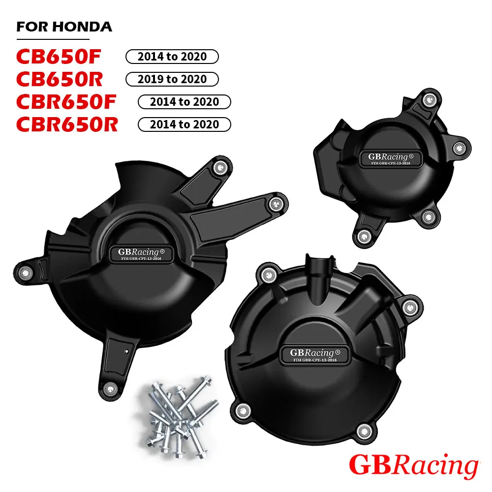 

CB650R CBR650R Защитная крышка двигателя для HONDA CB650F CBR650F 2014 ~ 2020 мотоциклетный генератор сцепления Импульсная защитная крышка