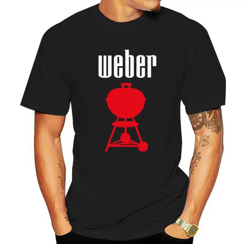 fashion t-sdhirt men cotton brand teeshirt weber bbq 2 Black T Shirt