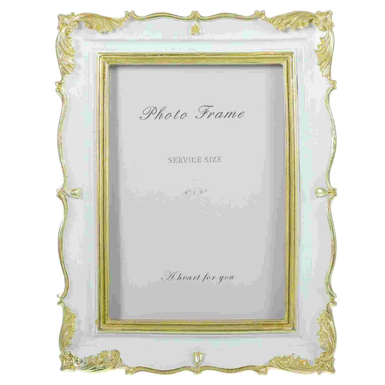 Photo Frame Table Small Picture Frames Retro Decor Display European Style Set up for Home