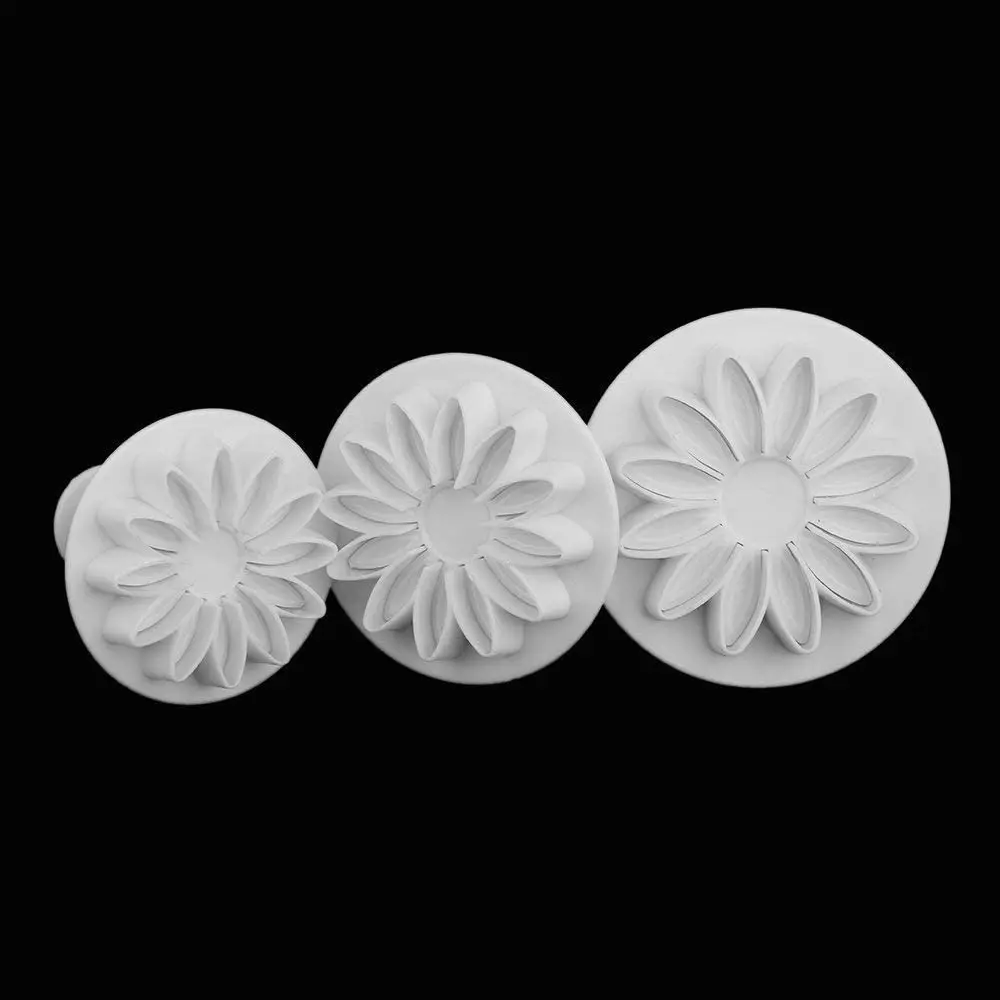 33 Piece Fondant Cake Cookie Plunger Cutter Sugar Craft Flower Leaf Butterfly Heart Shape Decorating Mold DIY ToolsJAS