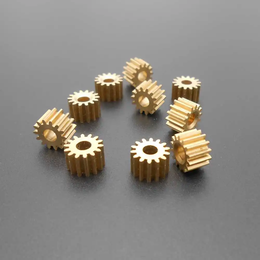 20Pcs/Lot 0.5M 14T 14 Teeth Brass Spur Gear Pinion Bore Aperture 3.17MM 3.12MM 3.17A 0.5 Module 0.5 Mod Dia.8MM X Height 5MM New