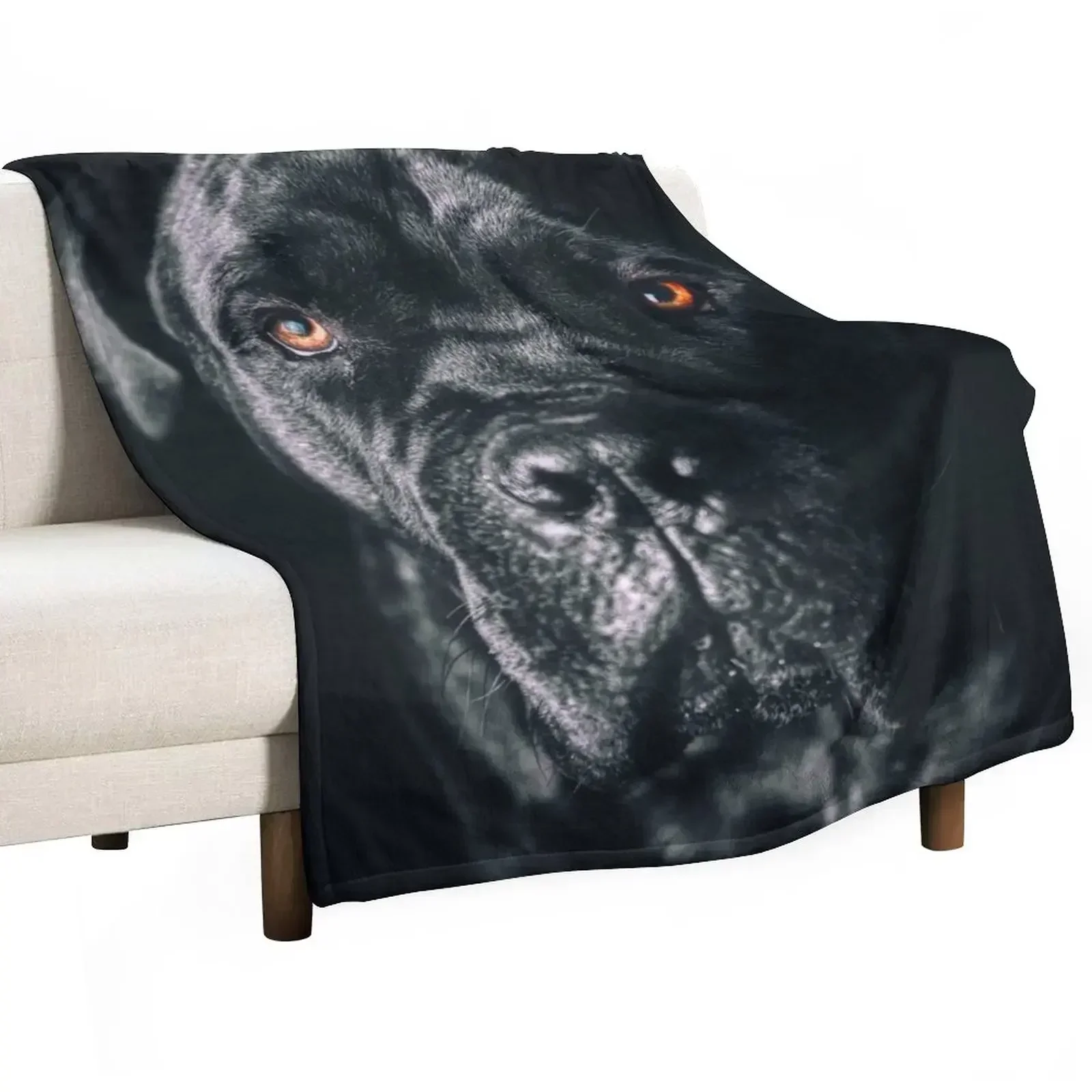 The art of dog Cane Corso - Italian Mastiff Throw Blanket Thins Shaggy manga Blankets