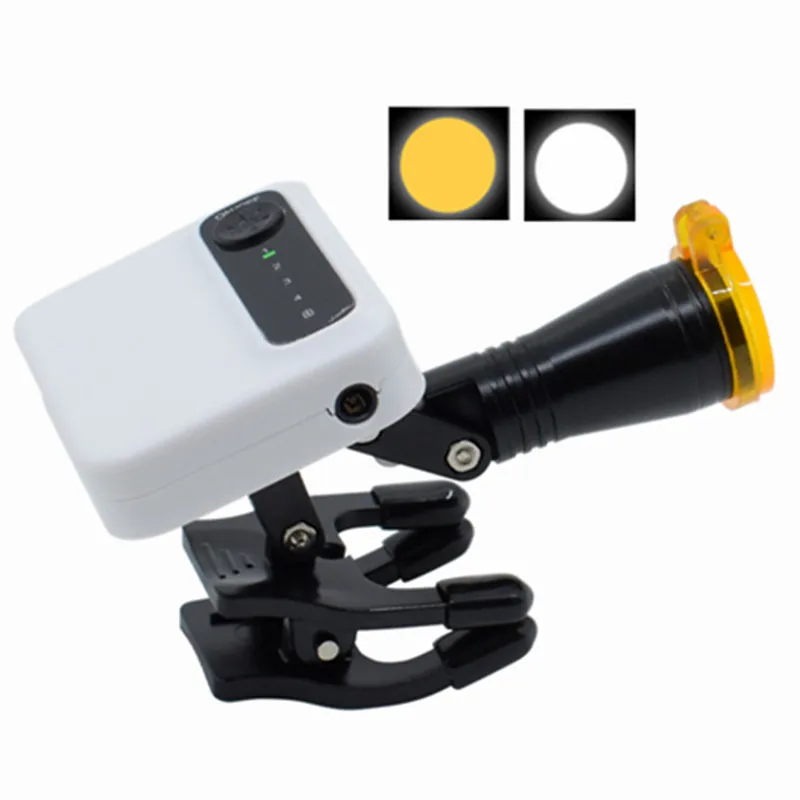 Dental Wireless Headlamp Detachable 5W Portable LED Headlight For Dental Loupes Medical Magnifier Magnification Binocular