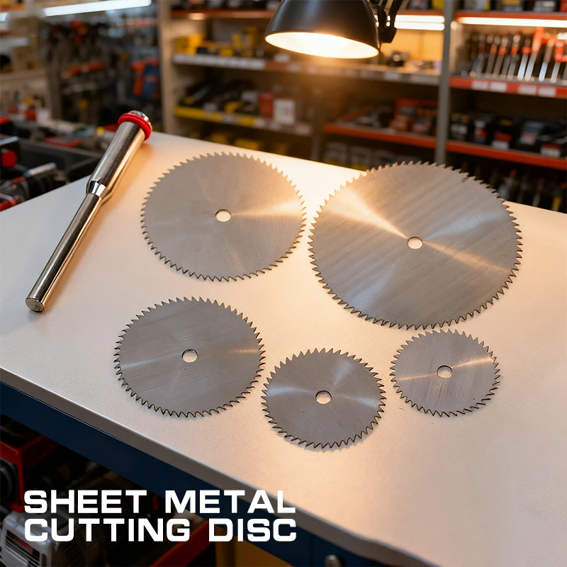 

6Pcs/set Stainless Steel Slice Metal Cutting Disc With 1 Mandre For Rotary Tools 16 18 22 25 32mm Cutting Disc Hand Tools