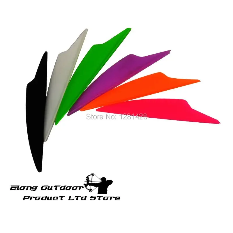 

100X 2.5" Dolphin Vane for Carbon Fiberglass Arrow Archery Recurve Compound Bow Accessories