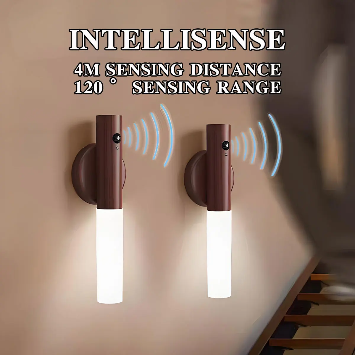 Intelligent Human Body Induction Night Light, LED Rechargeable Corridor Cabinet Wall Light, Household Toilet Wall Induction