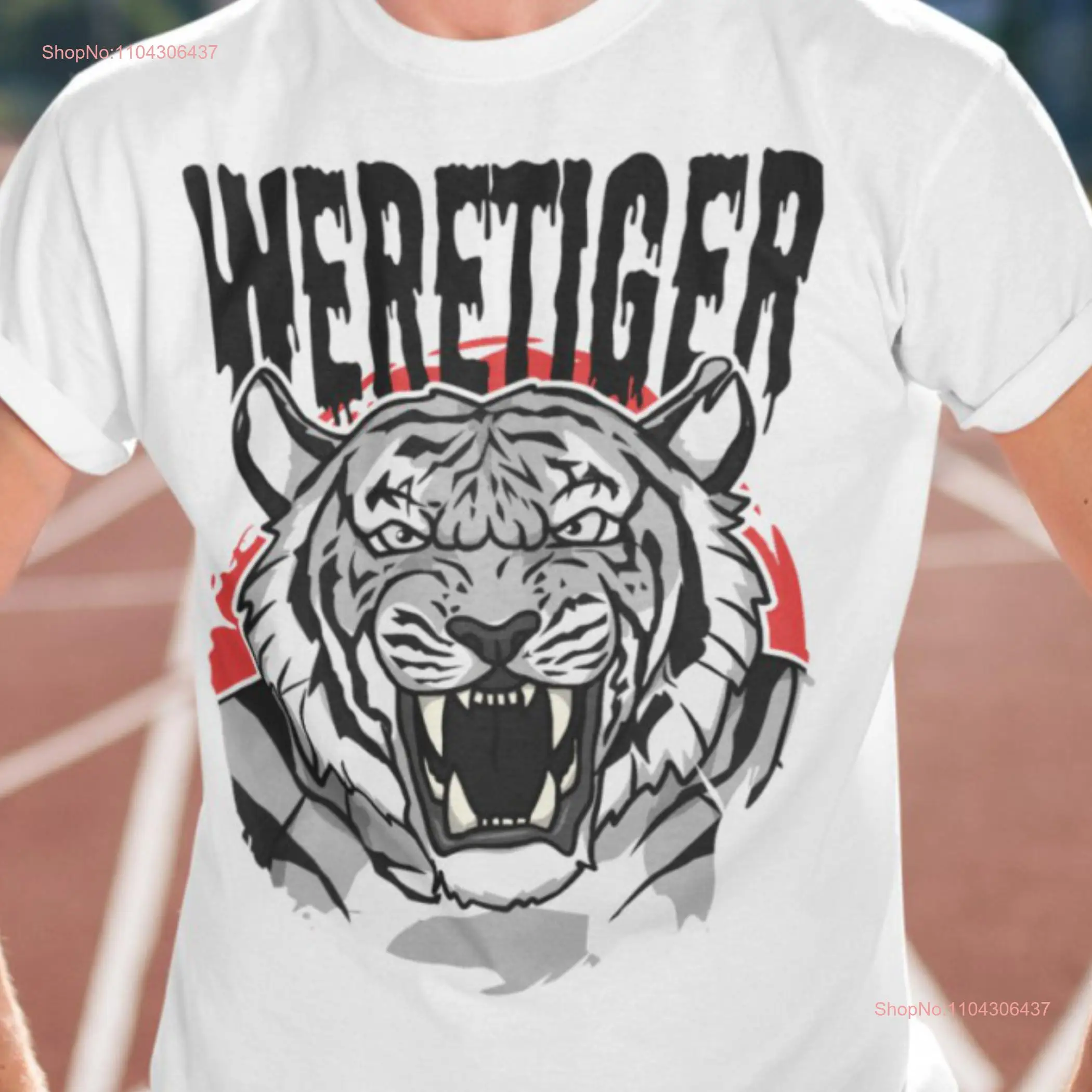 Weretiger T Shirt Dungeon Master DM Catfolk Fantasy Race Shapeshifing Beastfolk Tigerman Werecat Transformation