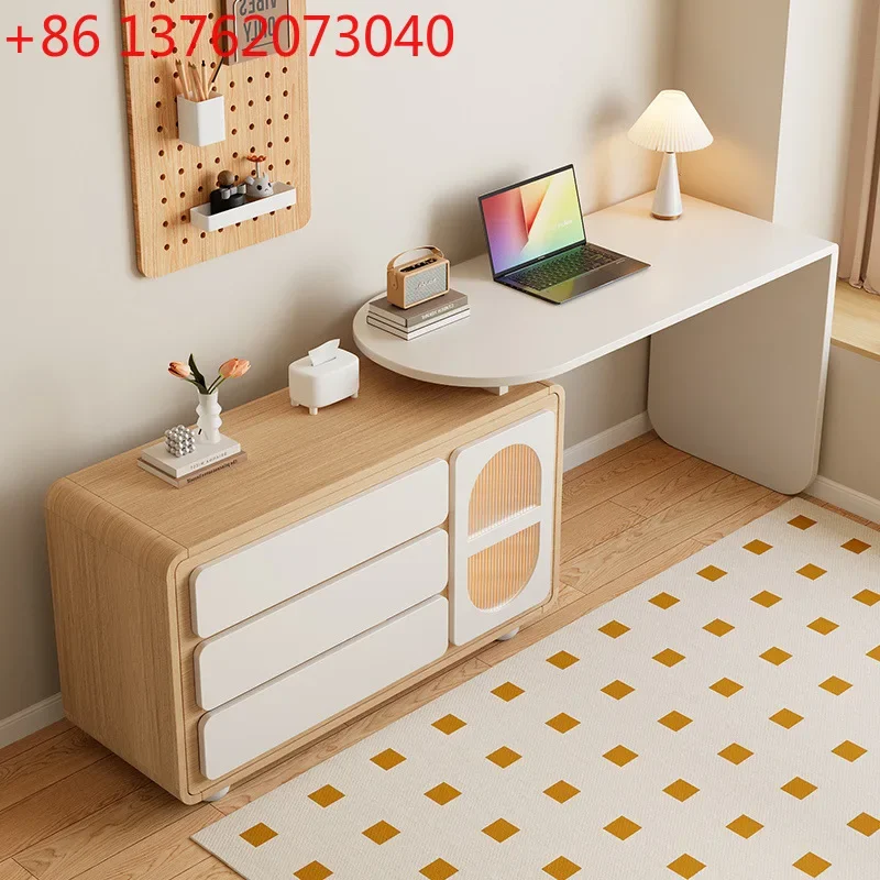 

Компьютерный стол-тумба Log cream wind French Corner со встроенным хранилищем