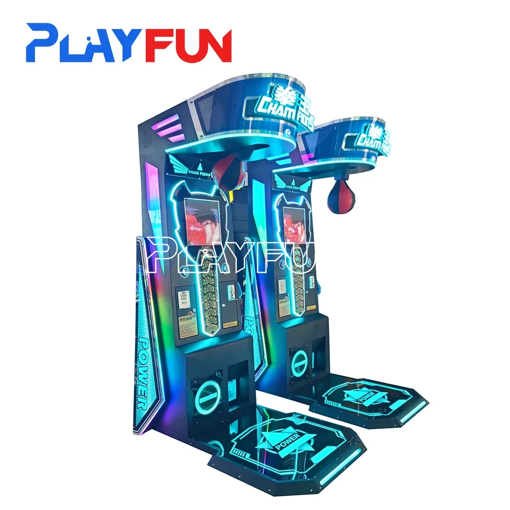 Indoor Punching And Kicking Ticket Coin Operated Boxing Arcade Redemption Game Machine For Game Center