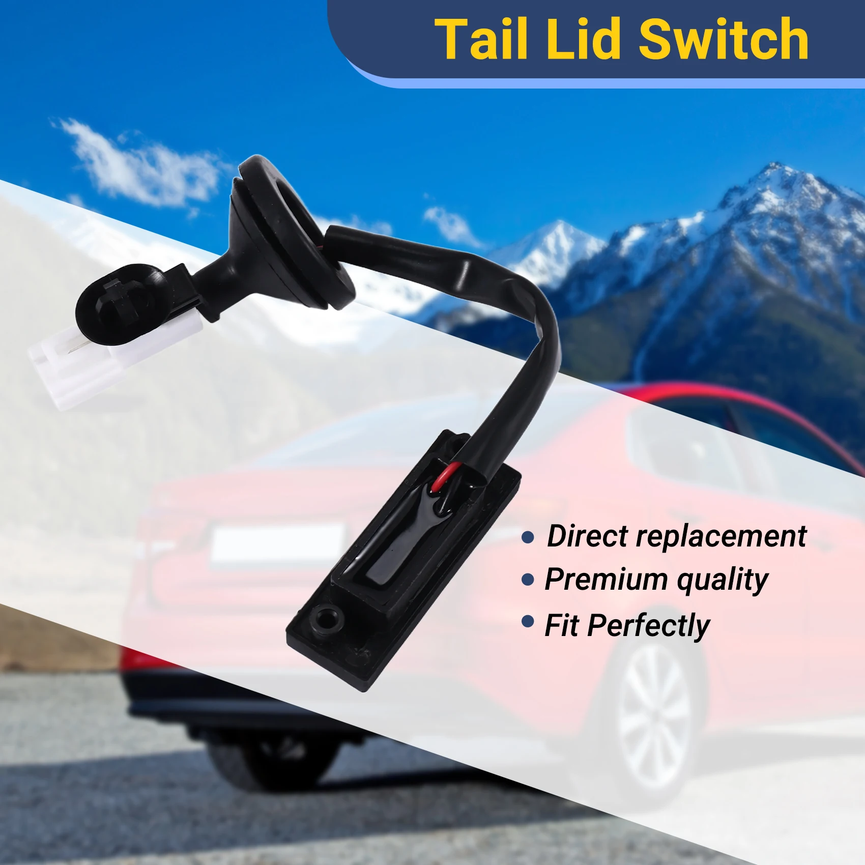 

81260-4X200 Rear Door Handle Trunk Lock Release Switch Tail Lid Switch For KIA RIO 2011-2016