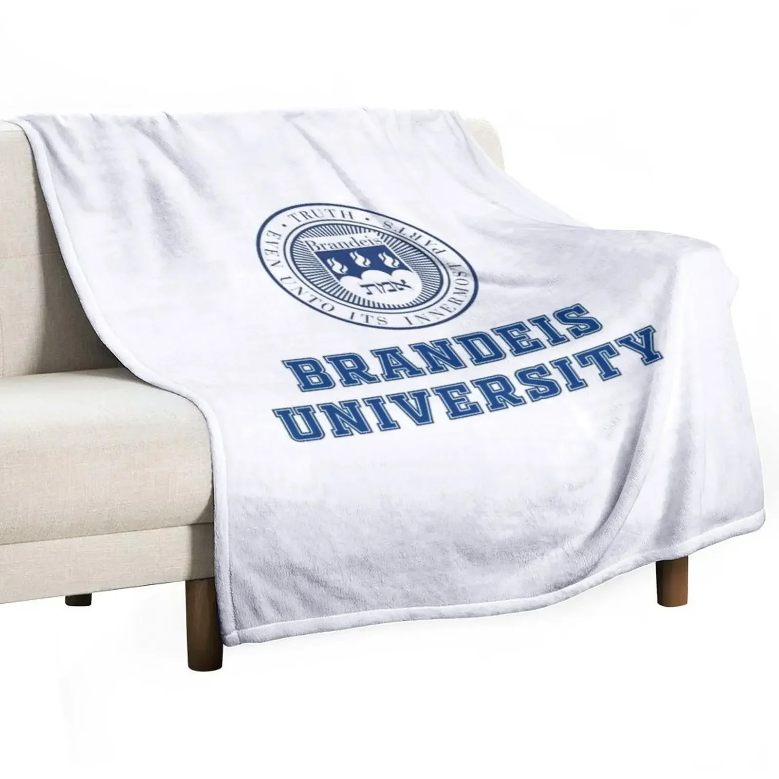 Brandeis University Throw Blanket Sofa Quilt For Baby Flannels funny gift Blankets